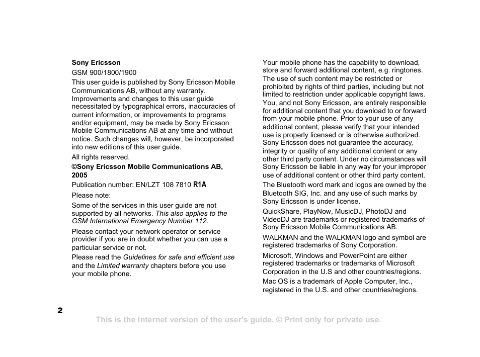 Superior W550C User Manual | Page 2 / 94
