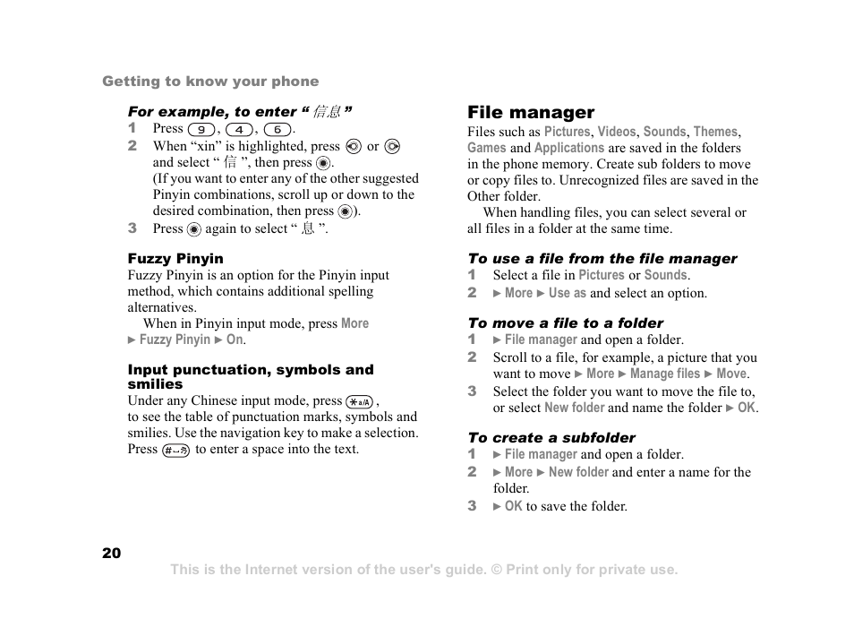 Superior W550C User Manual | Page 20 / 94