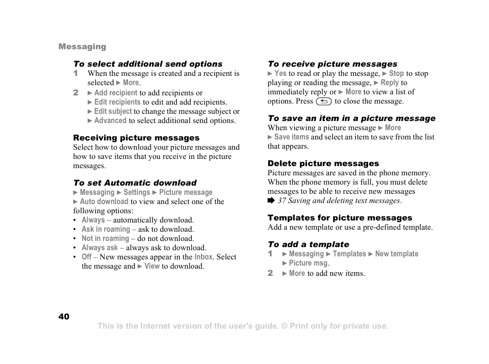 Superior W550C User Manual | Page 40 / 94