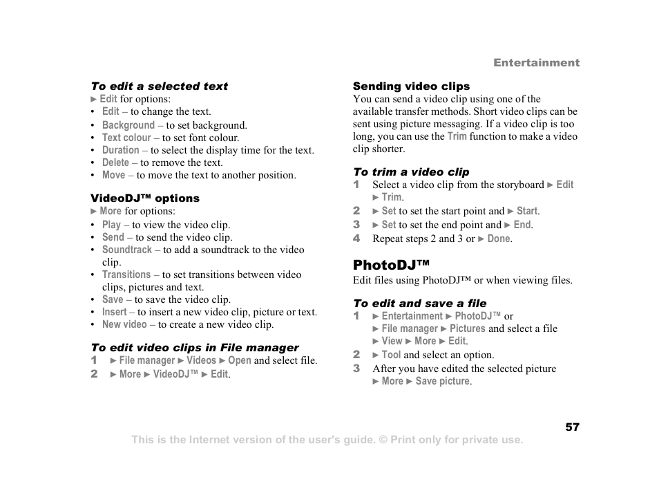 Superior W550C User Manual | Page 57 / 94