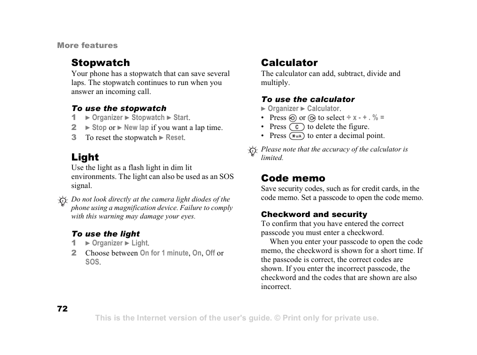 Superior W550C User Manual | Page 72 / 94