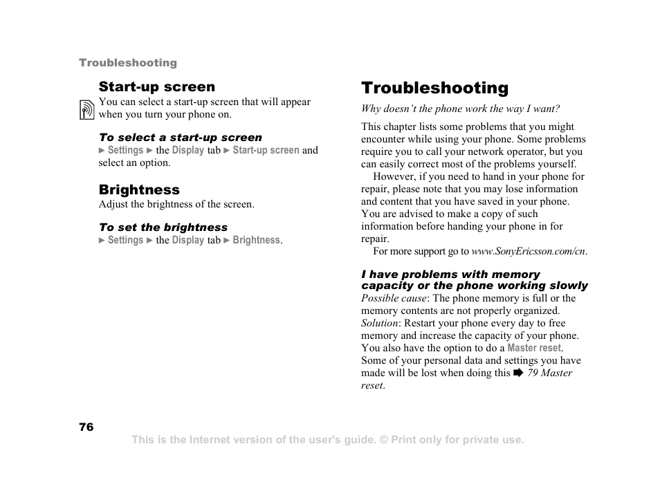 Superior W550C User Manual | Page 76 / 94