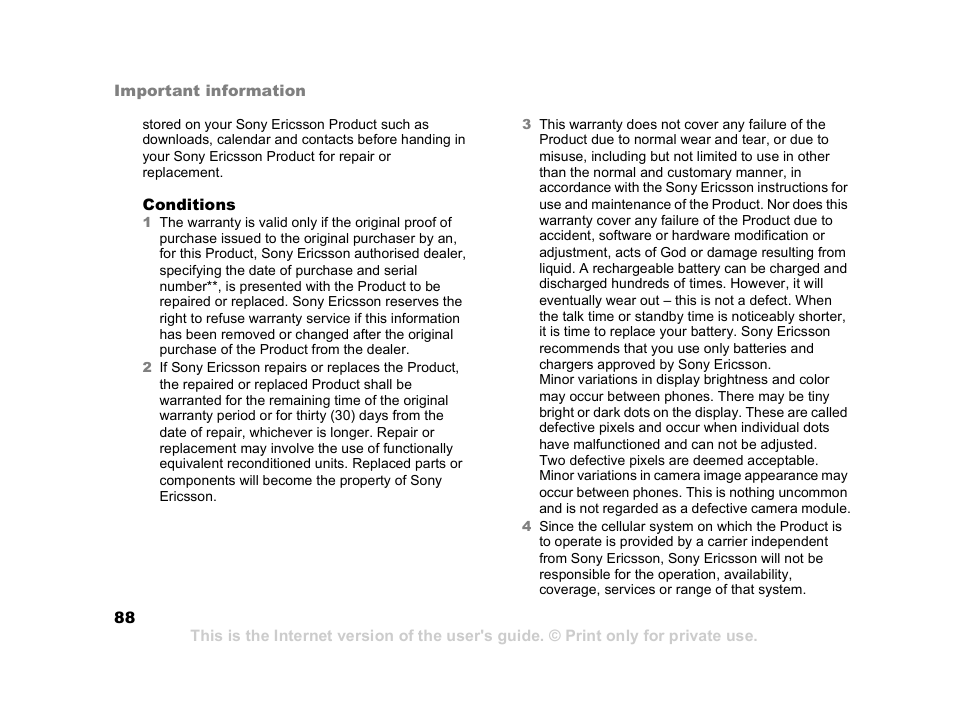 Superior W550C User Manual | Page 88 / 94