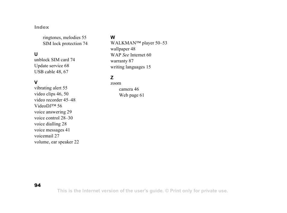 Superior W550C User Manual | Page 94 / 94
