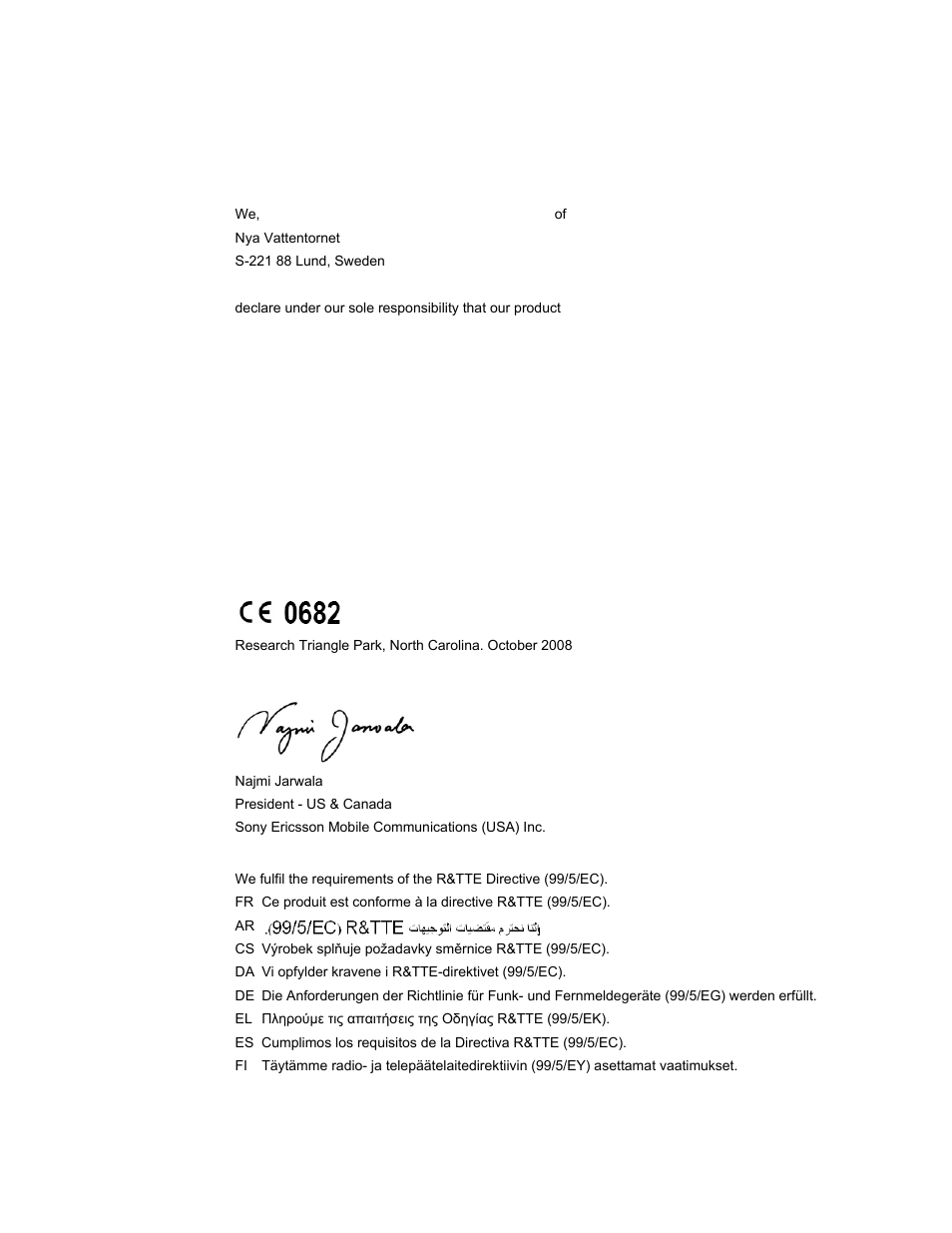 Regulatory information, Declaration of conformity | Superior MD400G User Manual | Page 5 / 37