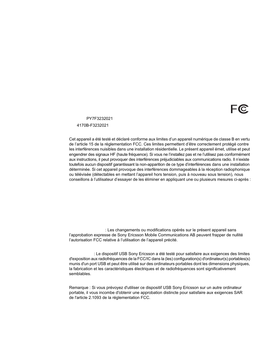 Déclaration fcc | Superior MD400G User Manual | Page 7 / 37