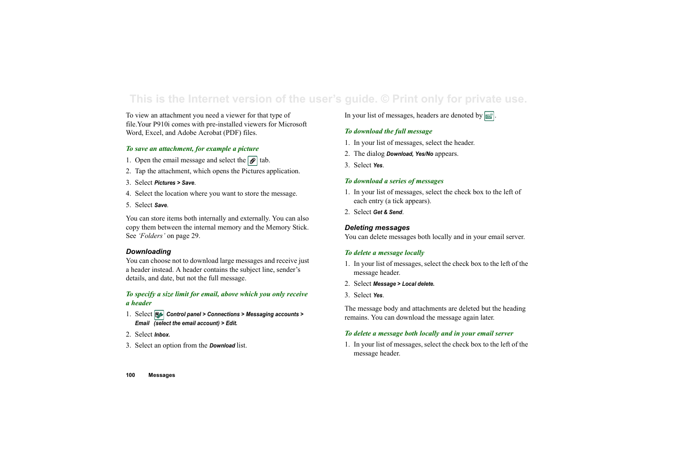 Superior P910I User Manual | Page 100 / 211