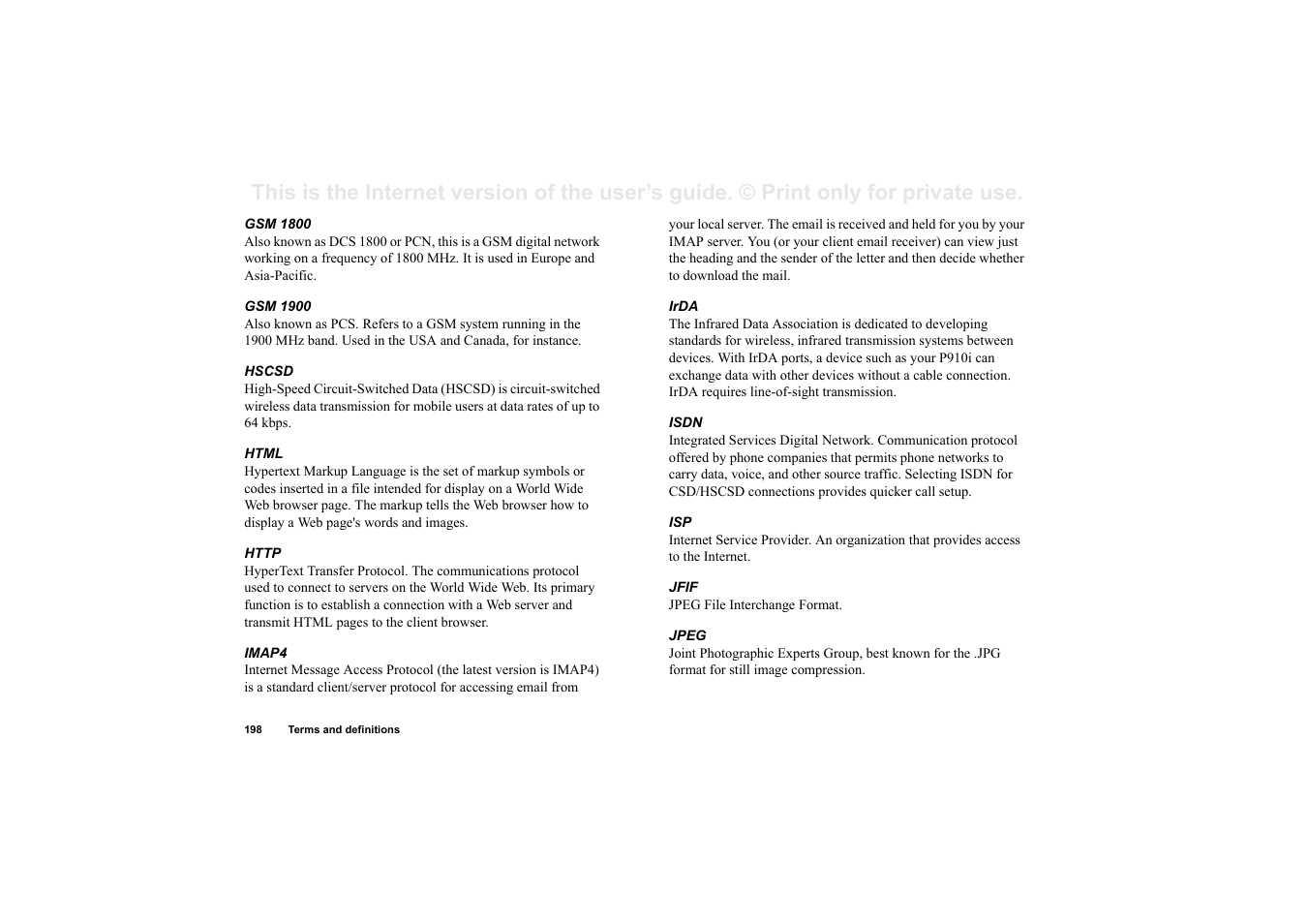 Superior P910I User Manual | Page 198 / 211
