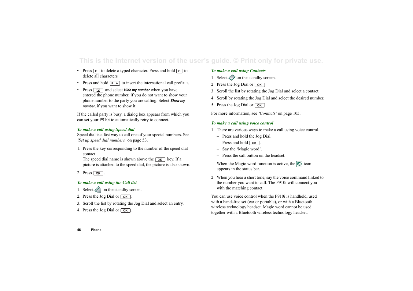 Superior P910I User Manual | Page 46 / 211