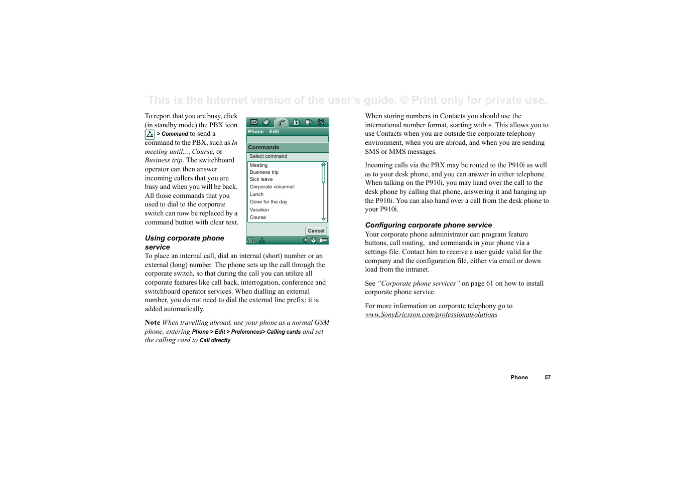 Superior P910I User Manual | Page 57 / 211
