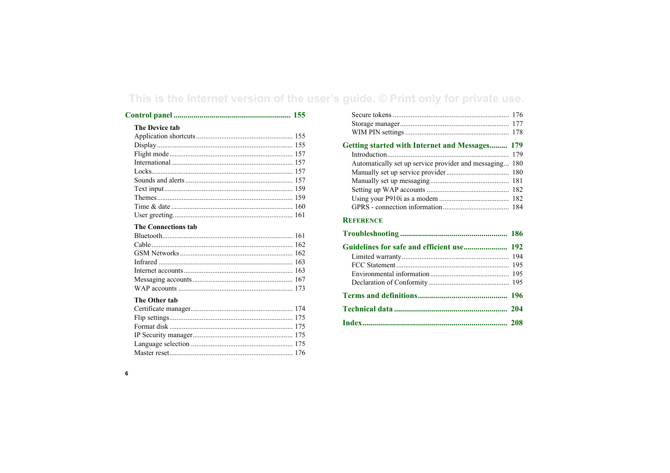 Superior P910I User Manual | Page 6 / 211