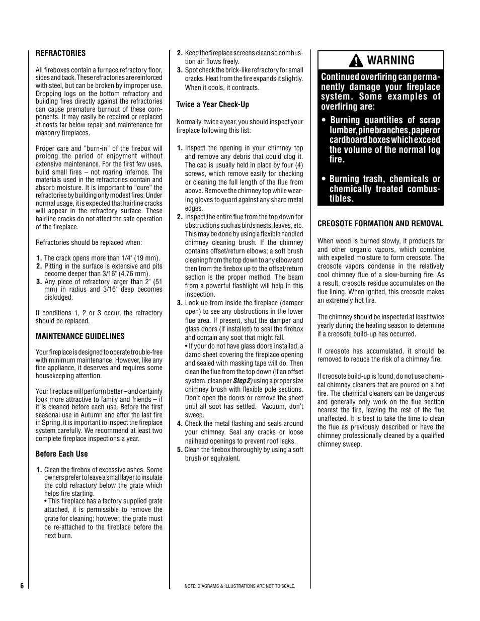 Warning | Superior BC36MH User Manual | Page 6 / 8