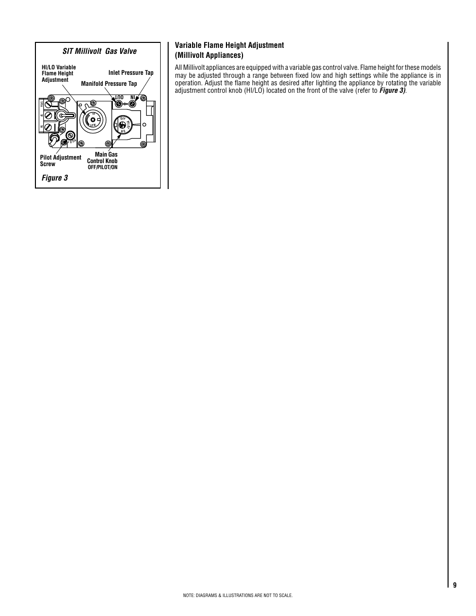 Sit millivolt gas valve | Superior SDVST-N-B User Manual | Page 9 / 24