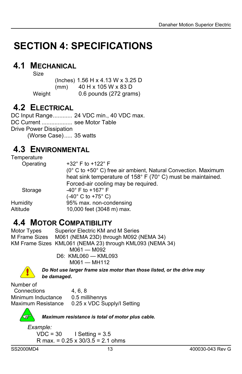 Superior SLO-SYN SS2000MD4 User Manual | Page 13 / 36