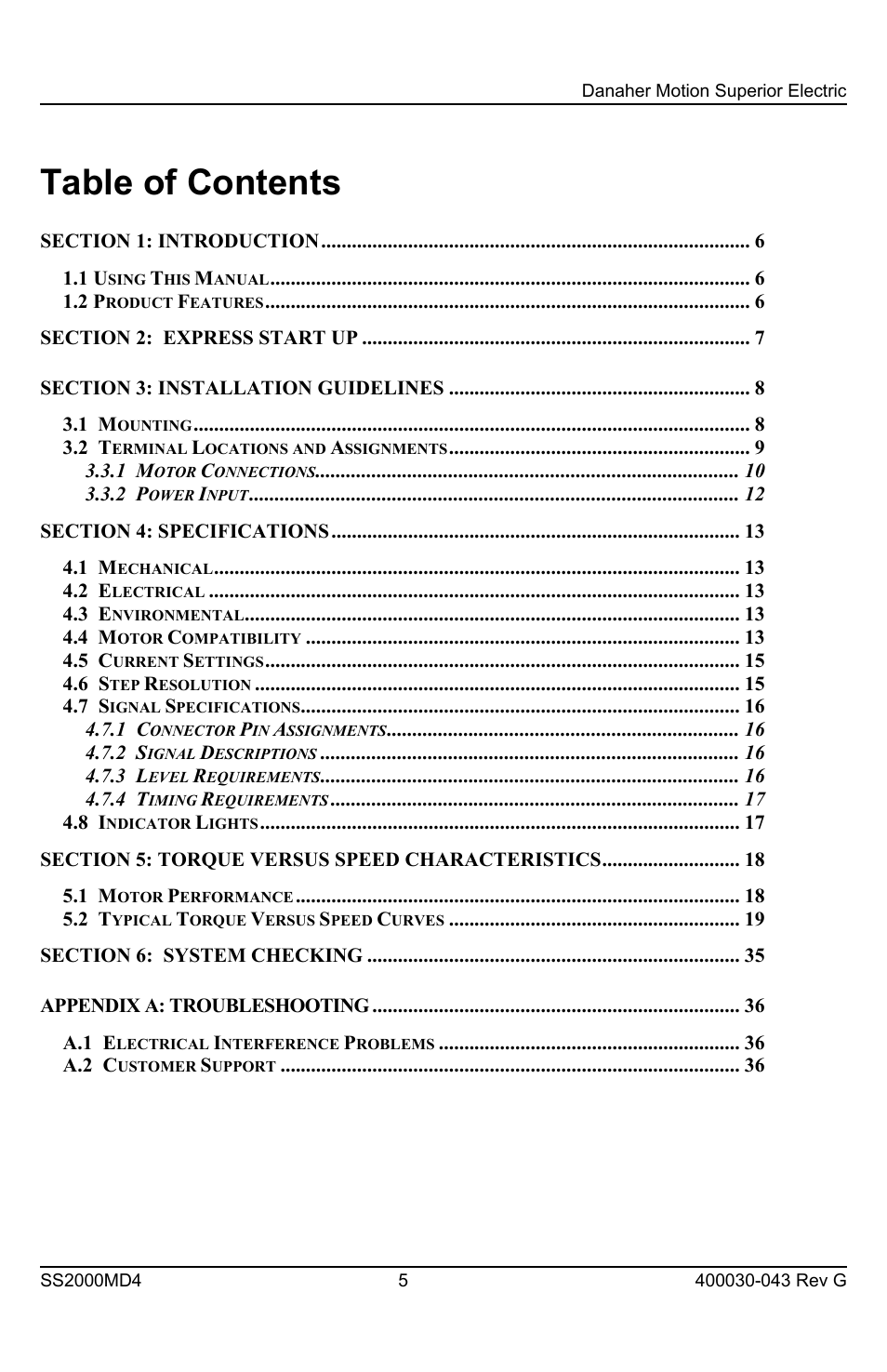 Superior SLO-SYN SS2000MD4 User Manual | Page 5 / 36