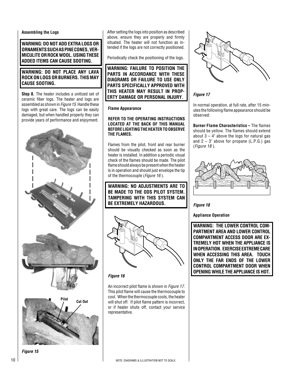 Superior Standard Series Unvented Decorative Gas Fireplaces VFPF-CMN-2 User Manual | Page 10 / 24