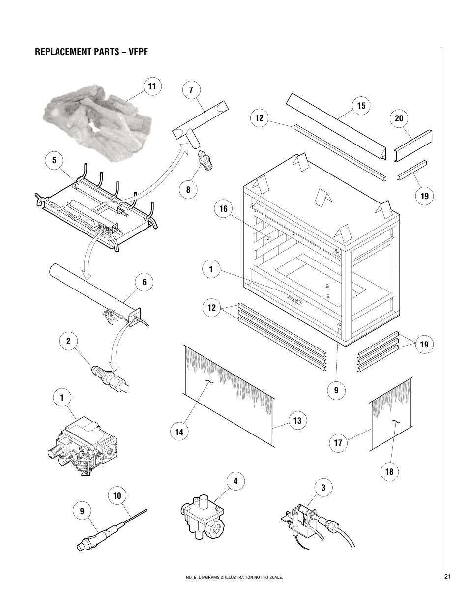 Superior Standard Series Unvented Decorative Gas Fireplaces VFPF-CMN-2 User Manual | Page 21 / 24