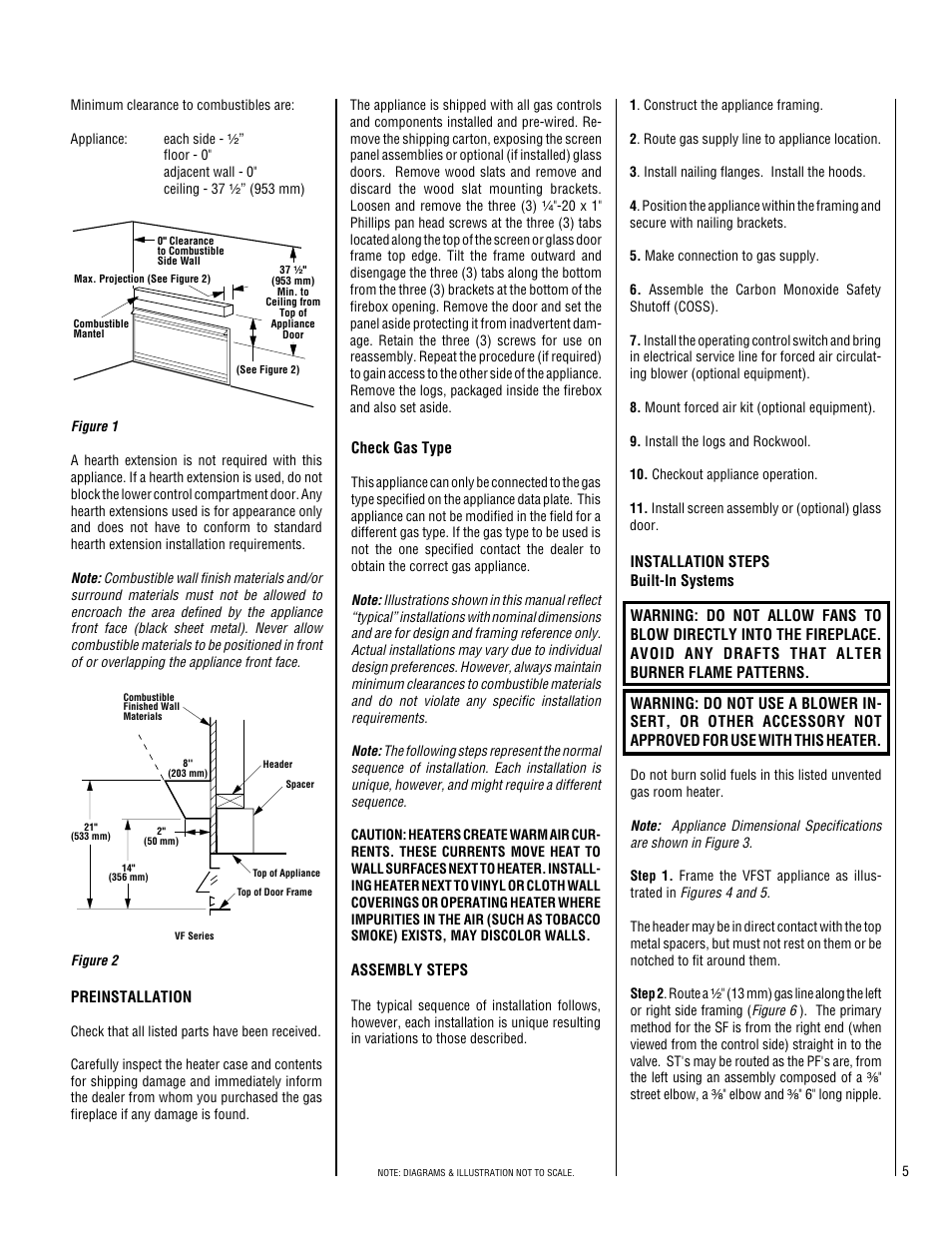 Superior Standard Series Unvented Decorative Gas Fireplaces VFPF-CMN-2 User Manual | Page 5 / 24