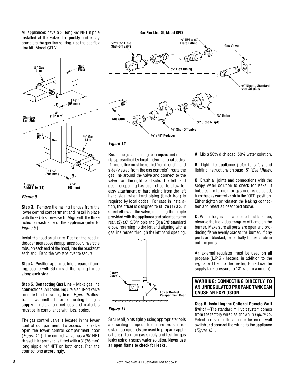 Superior Standard Series Unvented Decorative Gas Fireplaces VFPF-CMN-2 User Manual | Page 8 / 24