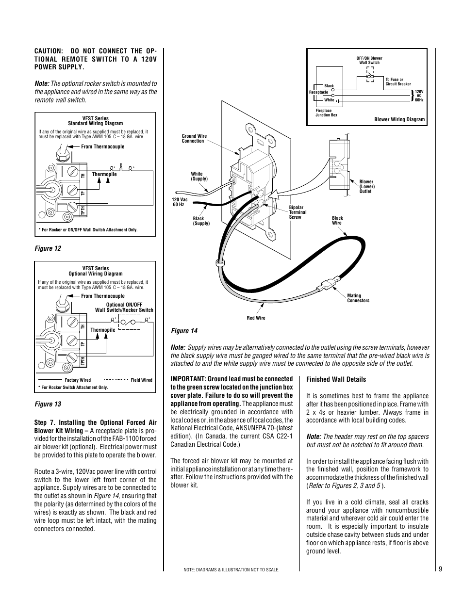 Superior Standard Series Unvented Decorative Gas Fireplaces VFPF-CMN-2 User Manual | Page 9 / 24