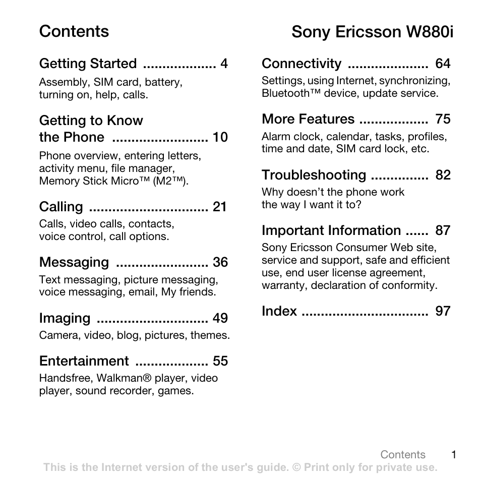 Superior W880I User Manual | 100 pages