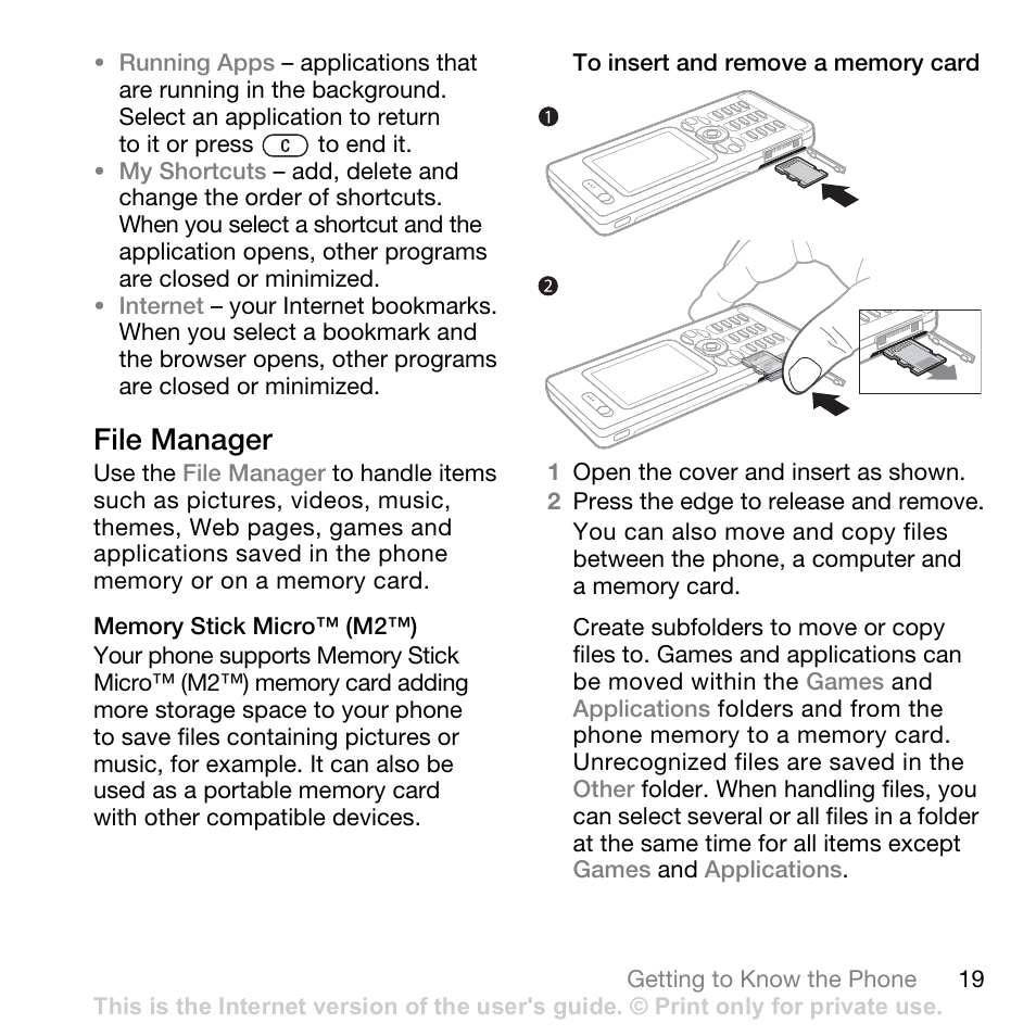 File manager | Superior W880I User Manual | Page 19 / 100
