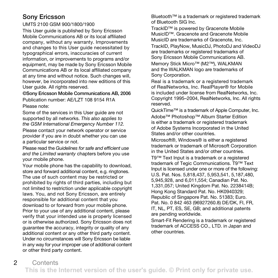 Superior W880I User Manual | Page 2 / 100