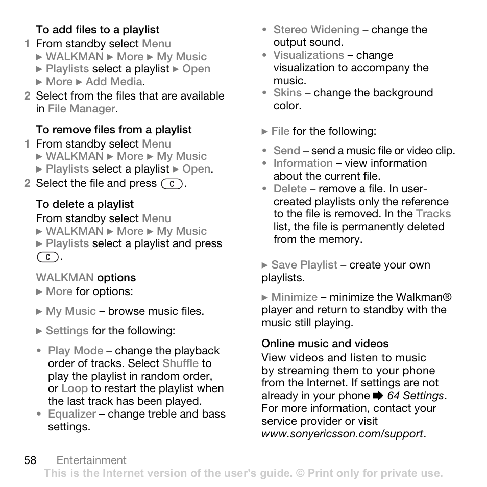 Superior W880I User Manual | Page 58 / 100