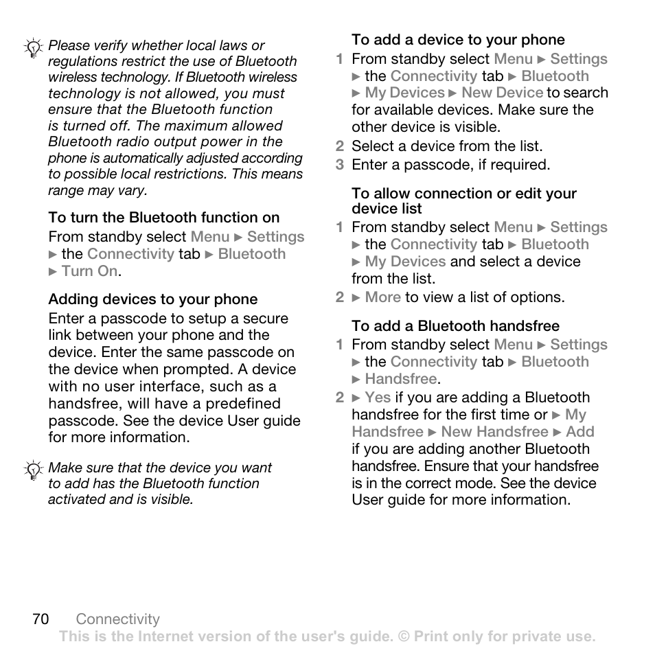 Superior W880I User Manual | Page 70 / 100