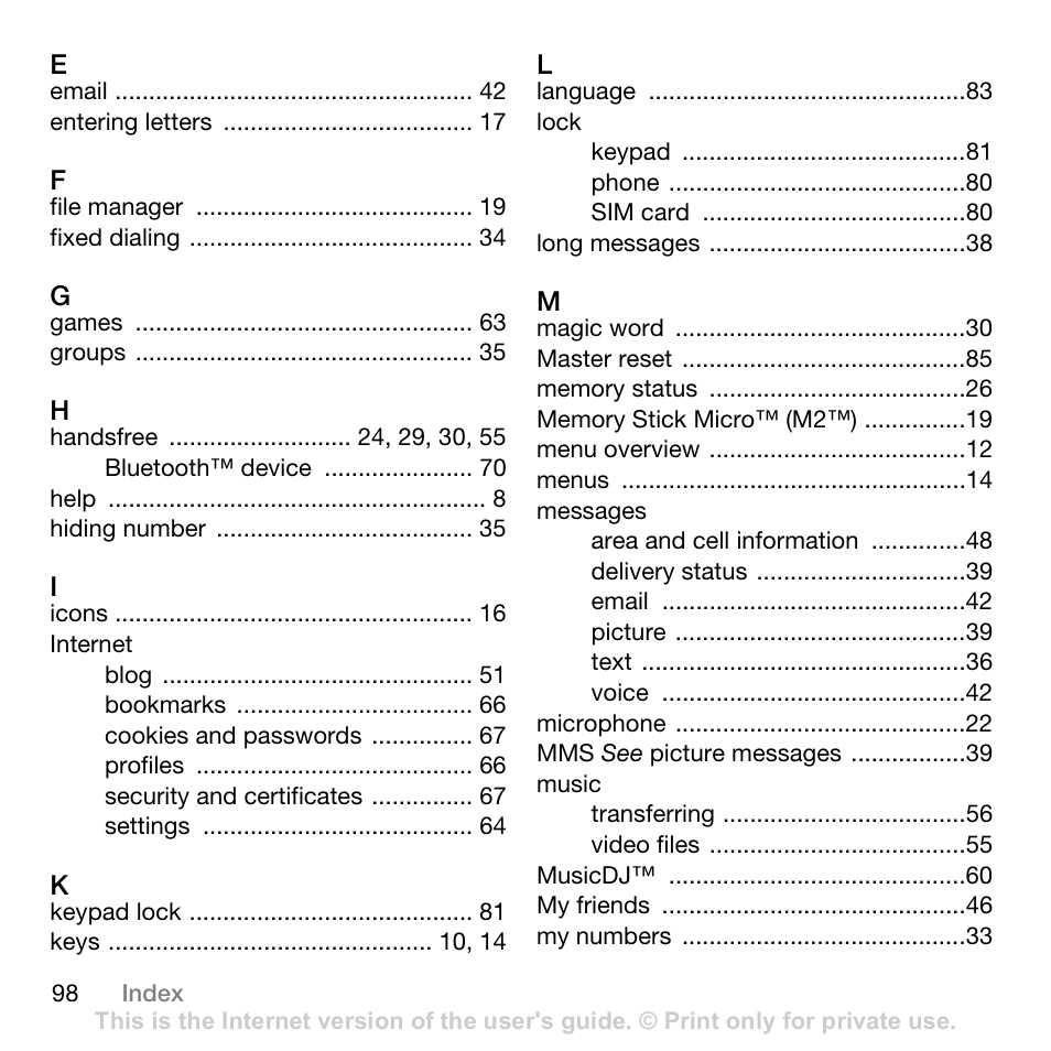 Superior W880I User Manual | Page 98 / 100