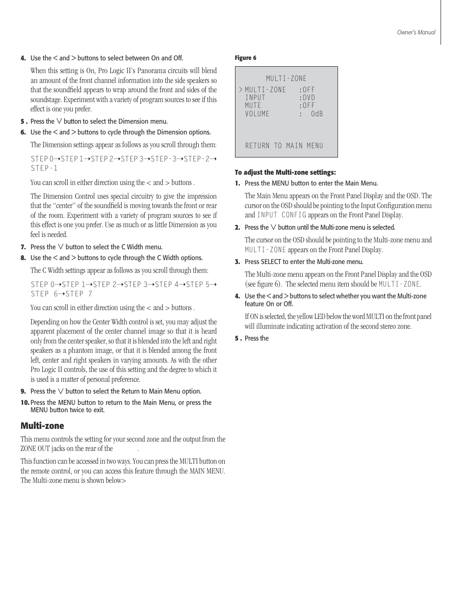 29 multi-z, Multi-zone | Sherbourn Technologies PT-7000 User Manual | Page 29 / 48