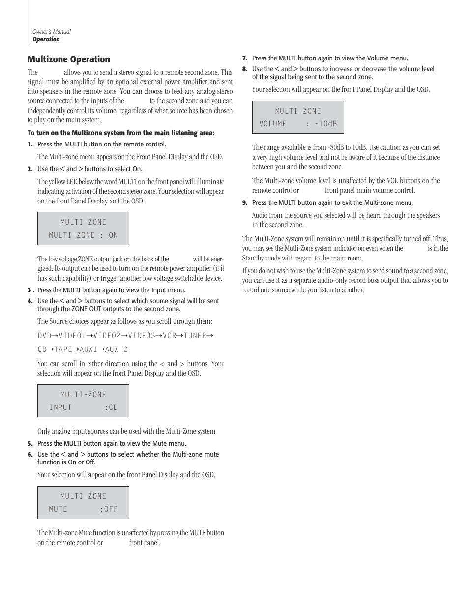 36 multizone operat, Multizone operation | Sherbourn Technologies PT-7000 User Manual | Page 36 / 48
