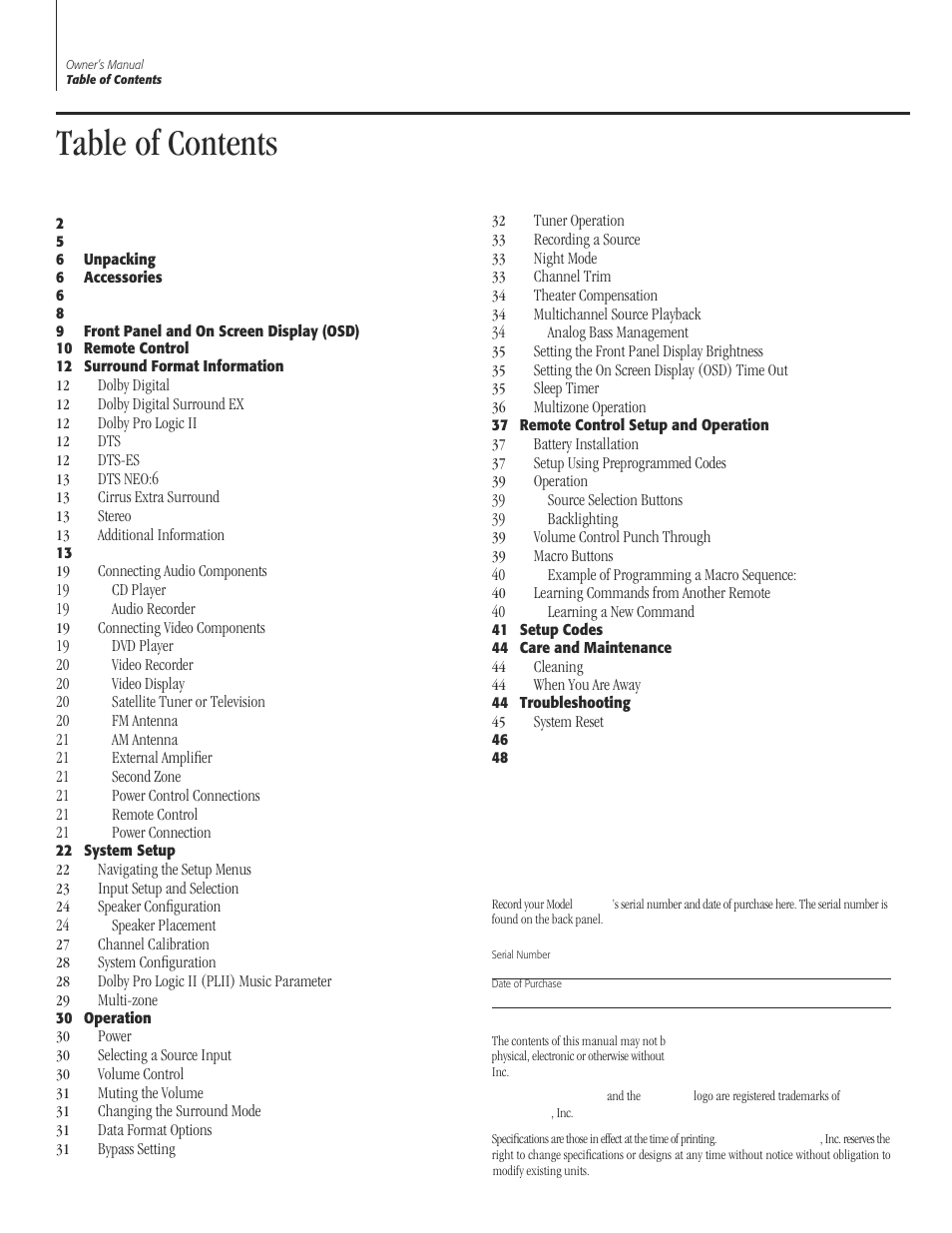 Sherbourn Technologies PT-7000 User Manual | Page 4 / 48