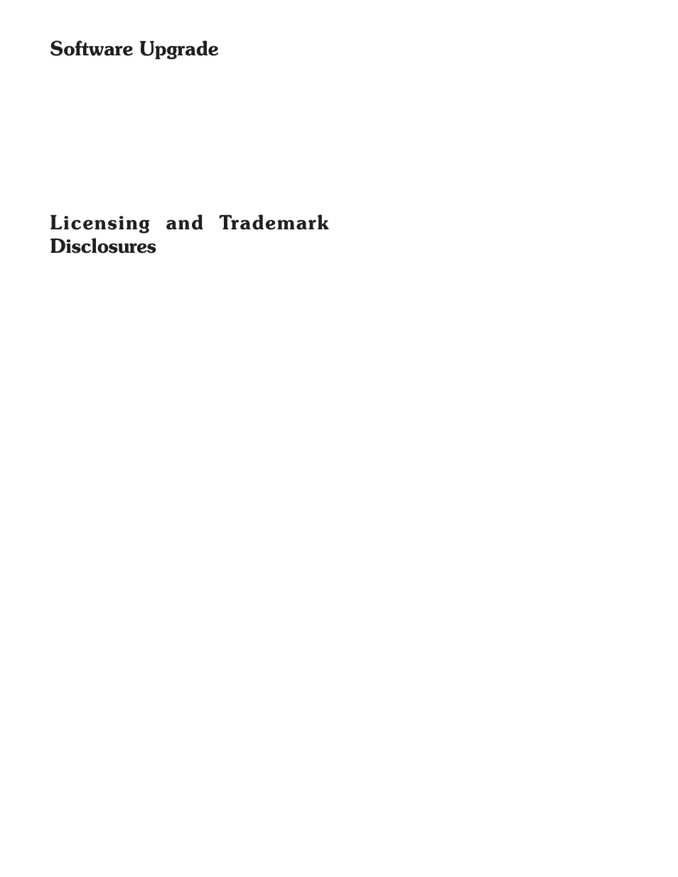 Software upgrade, Licensing and trademark disclosures | Sherbourn Technologies PT-7010A User Manual | Page 60 / 62