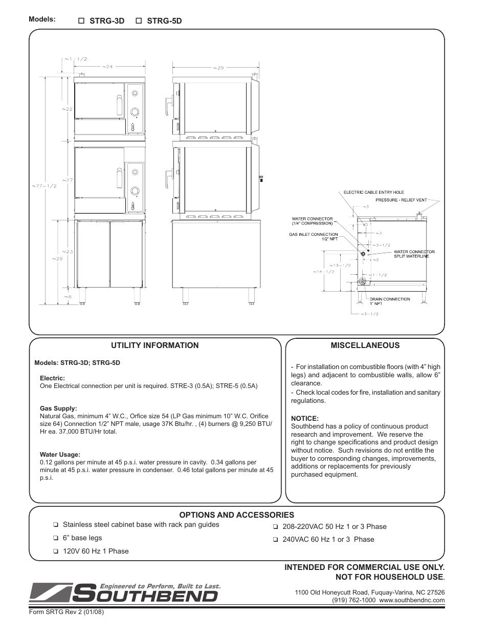 Southbend STRG-3D User Manual | Page 2 / 2