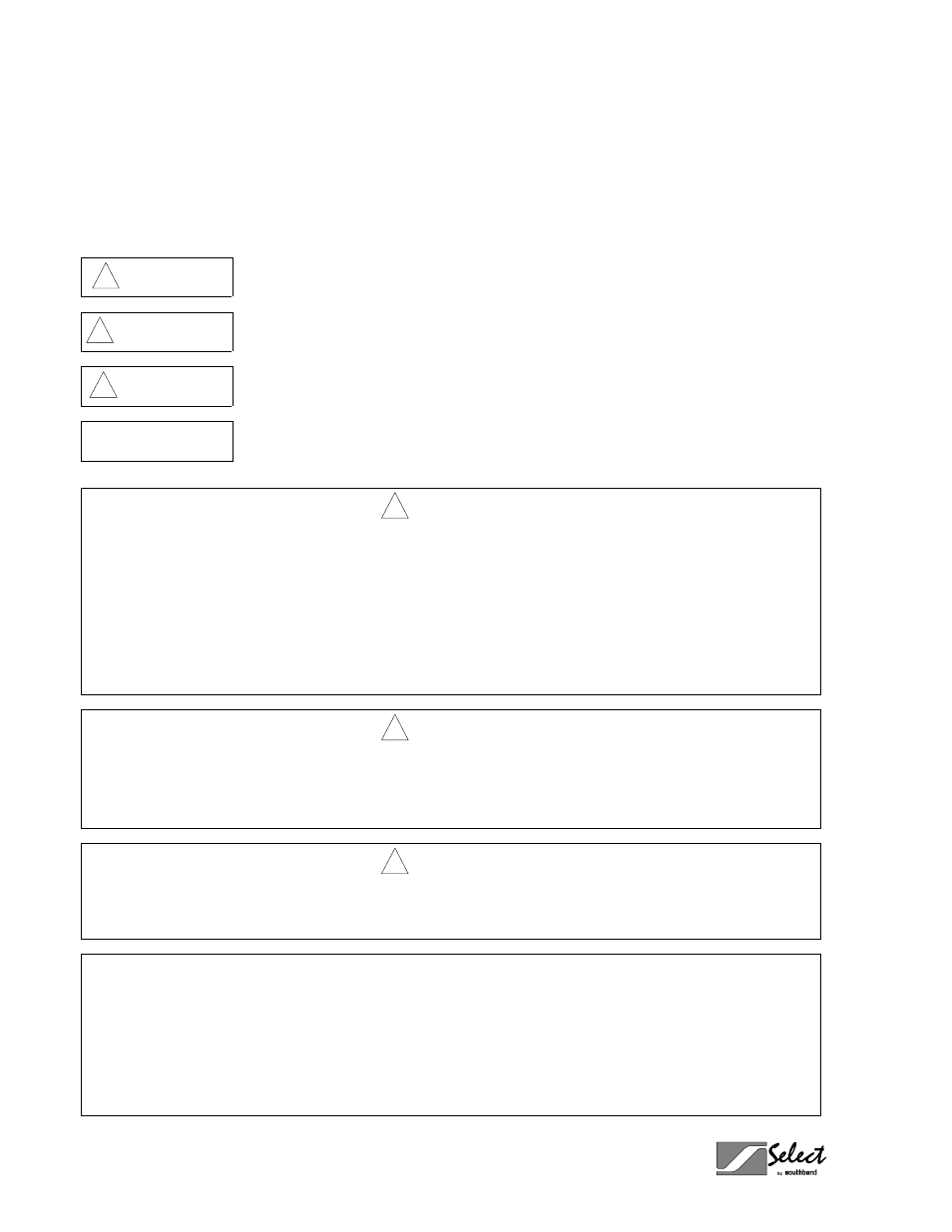 Safety precautions | Southbend GFS35 User Manual | Page 2 / 38