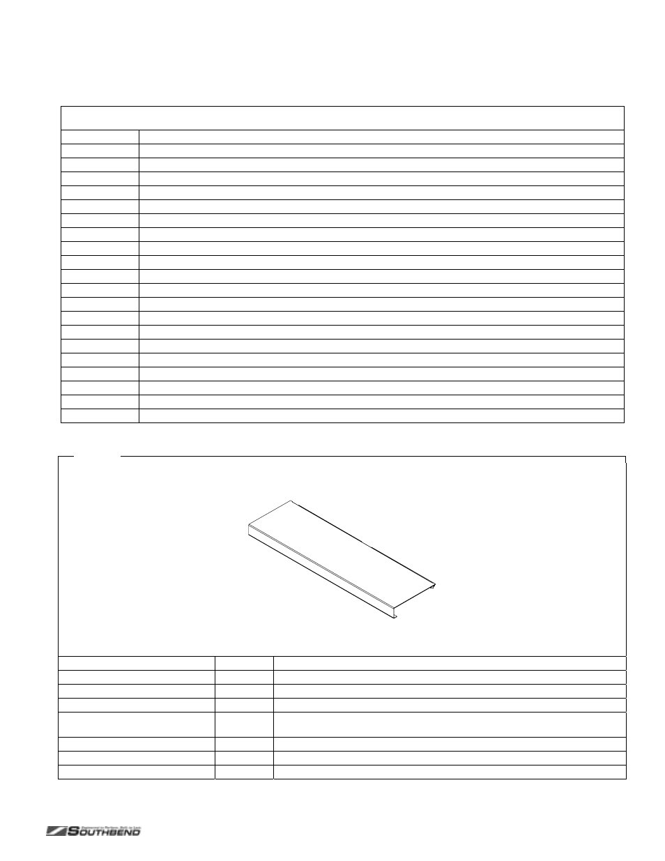 Index of parts diagrams, Front-rail parts | Southbend P24C-CC User Manual | Page 45 / 80