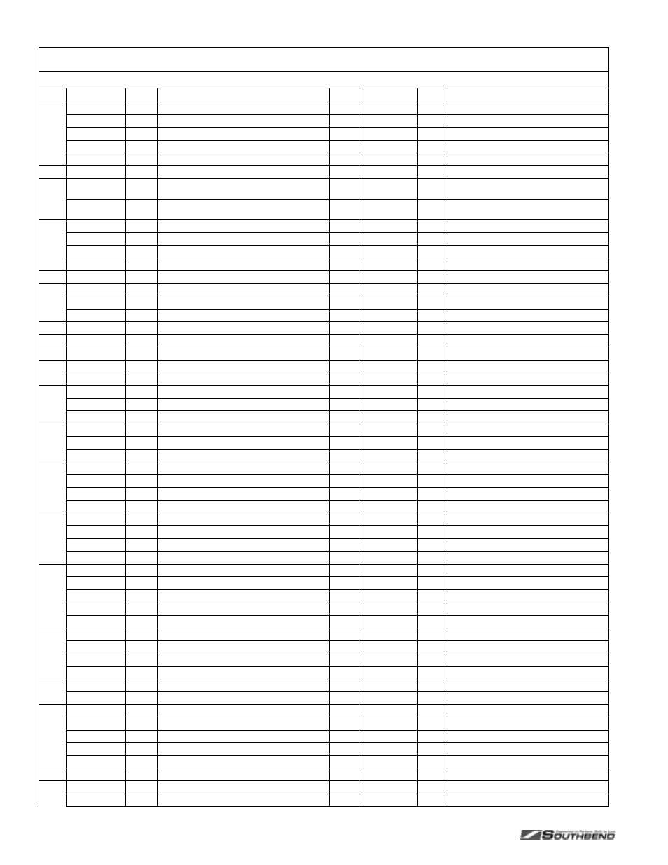 Southbend P24C-CC User Manual | Page 56 / 80