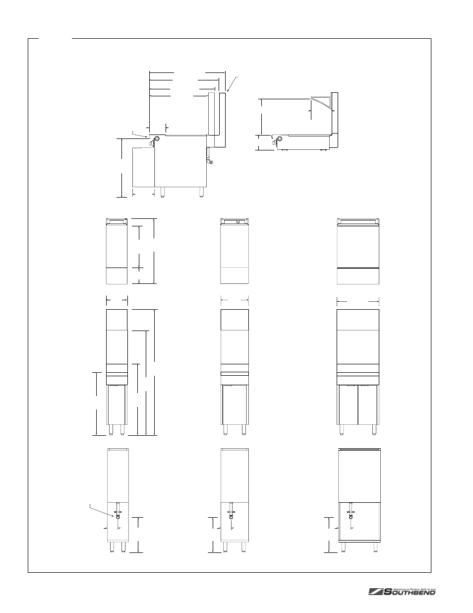 Dimensions | Southbend P24C-CC User Manual | Page 6 / 80