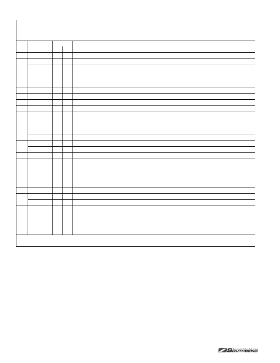 Uniform hot-top parts | Southbend P24C-CC User Manual | Page 64 / 80