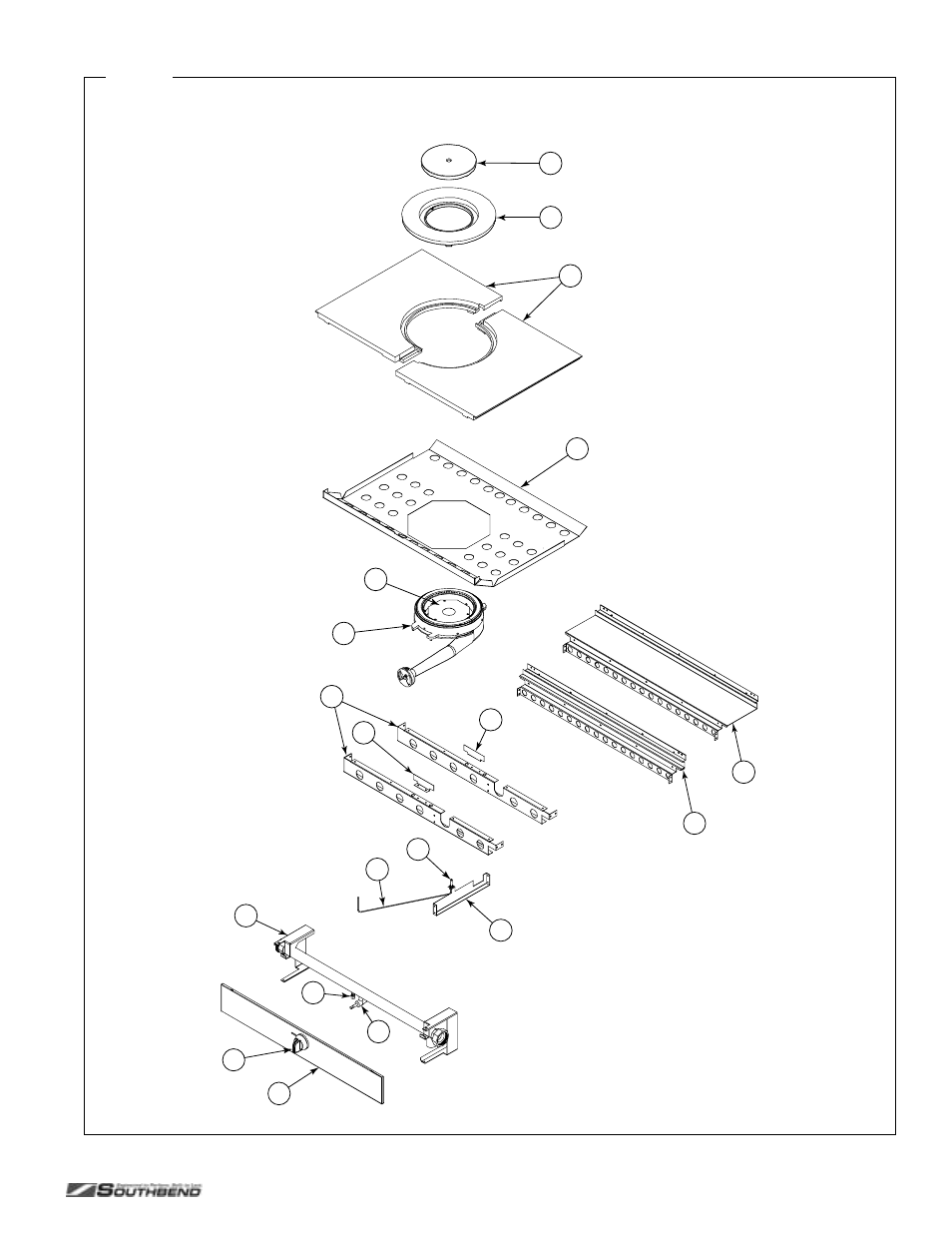 Graduated-hot-top parts | Southbend P24C-CC User Manual | Page 67 / 80