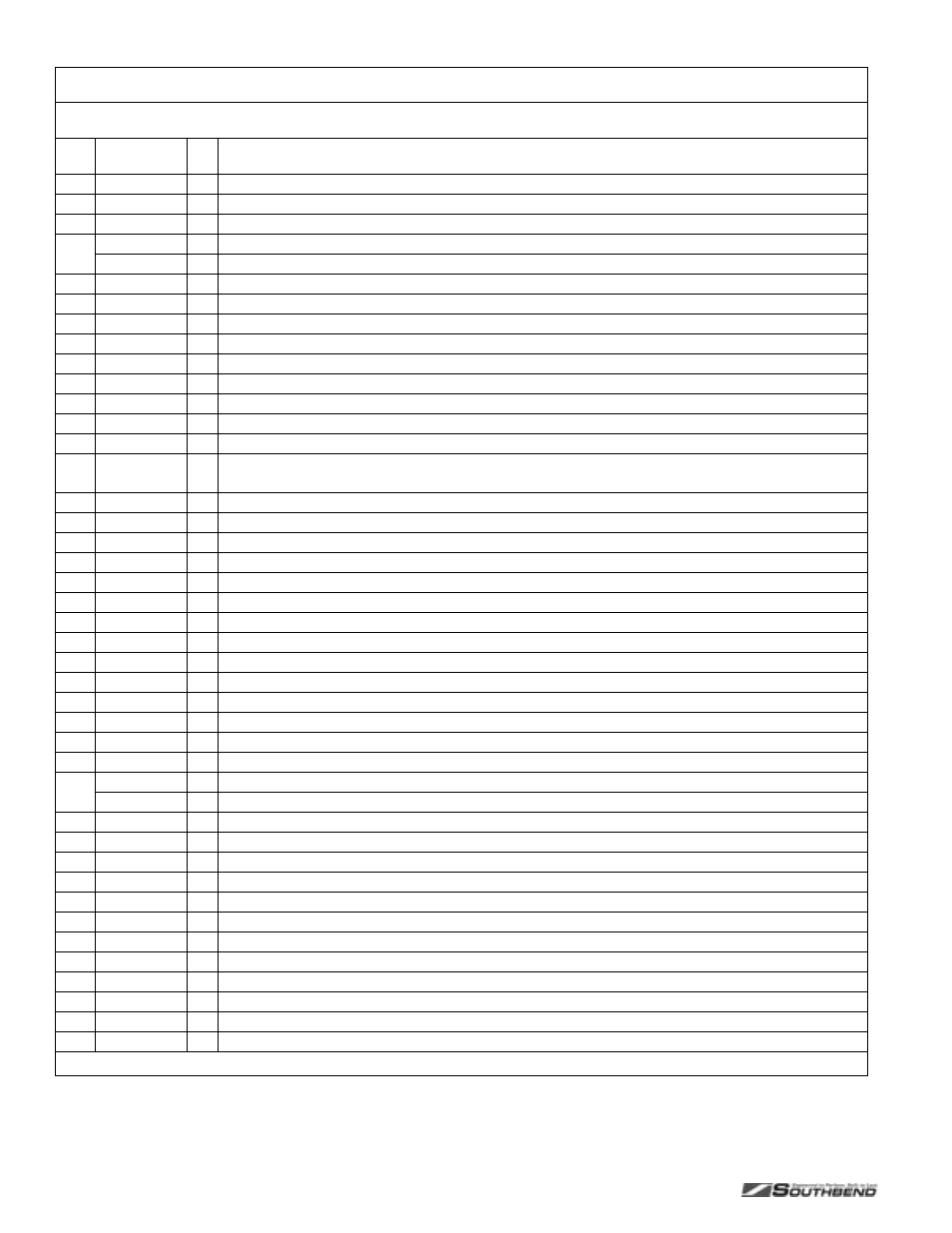 Oven base parts | Southbend P24C-CC User Manual | Page 68 / 80