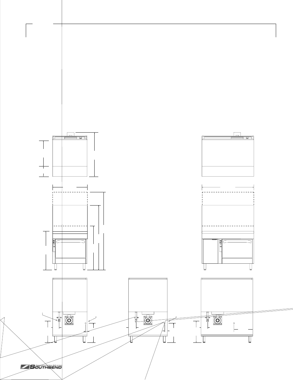 Dimensions (continued) | Southbend P24C-CC User Manual | Page 7 / 80