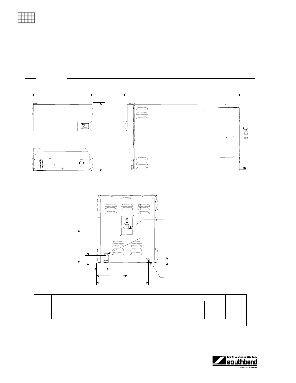 Specifications, Dimensions, Pecifications | Southbend SEZ-5 User Manual | Page 4 / 48