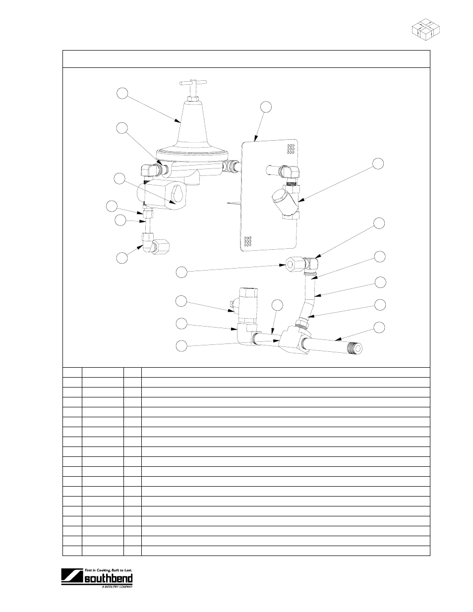 Arts, Sez s, Water inlet and drain parts | Southbend SEZ-5 User Manual | Page 45 / 48