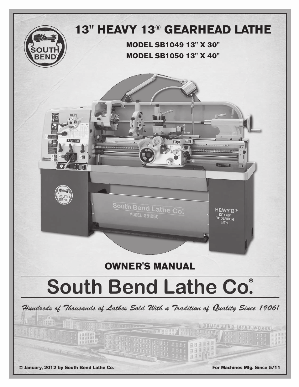 Southbend SB1049 User Manual | 132 pages