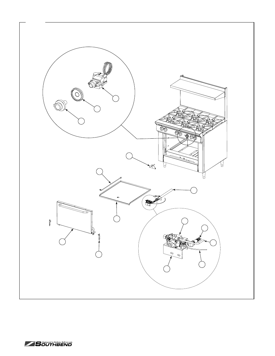 Standard oven parts | Southbend X560DD S536A User Manual | Page 41 / 48