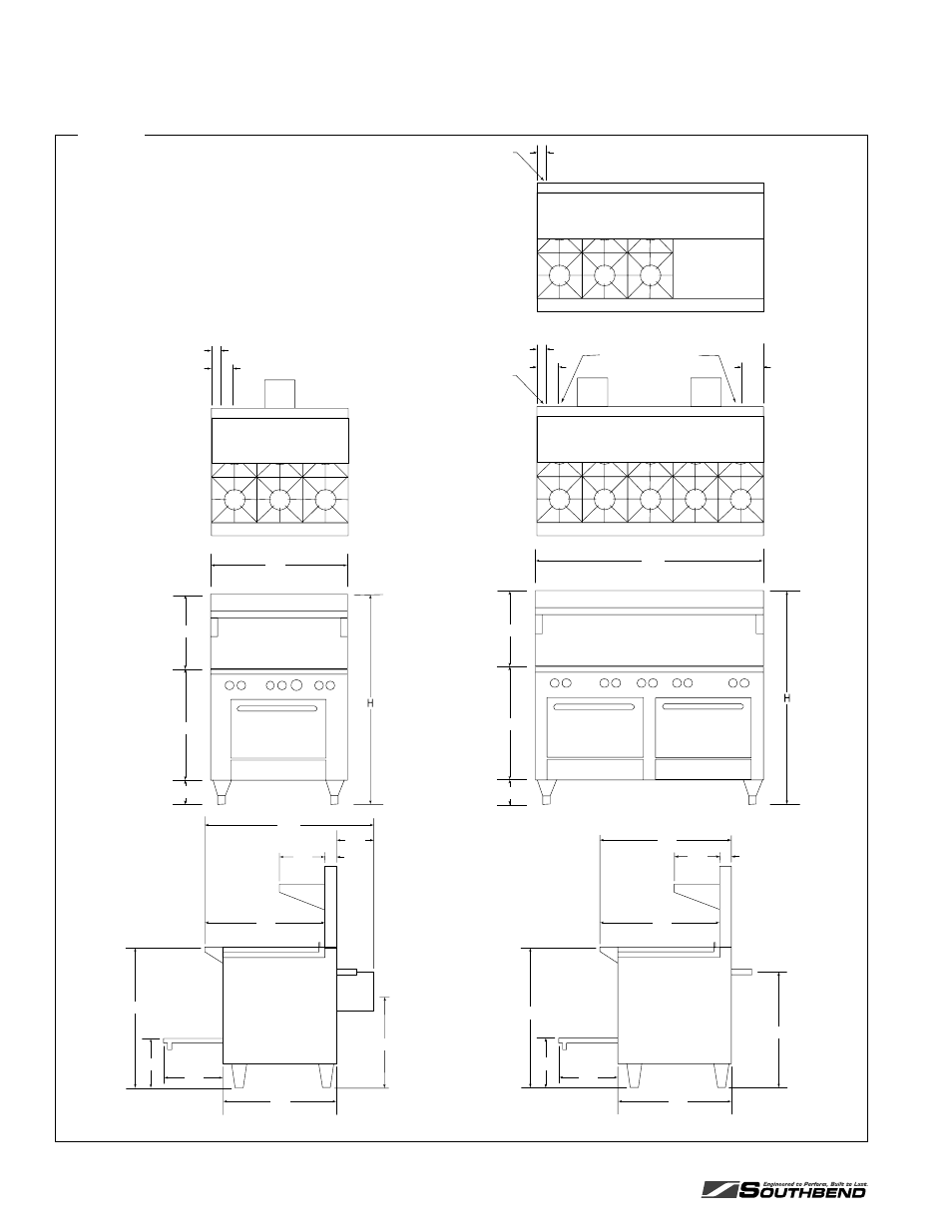 Dimensions, Imensions | Southbend X560DD S536A User Manual | Page 6 / 48