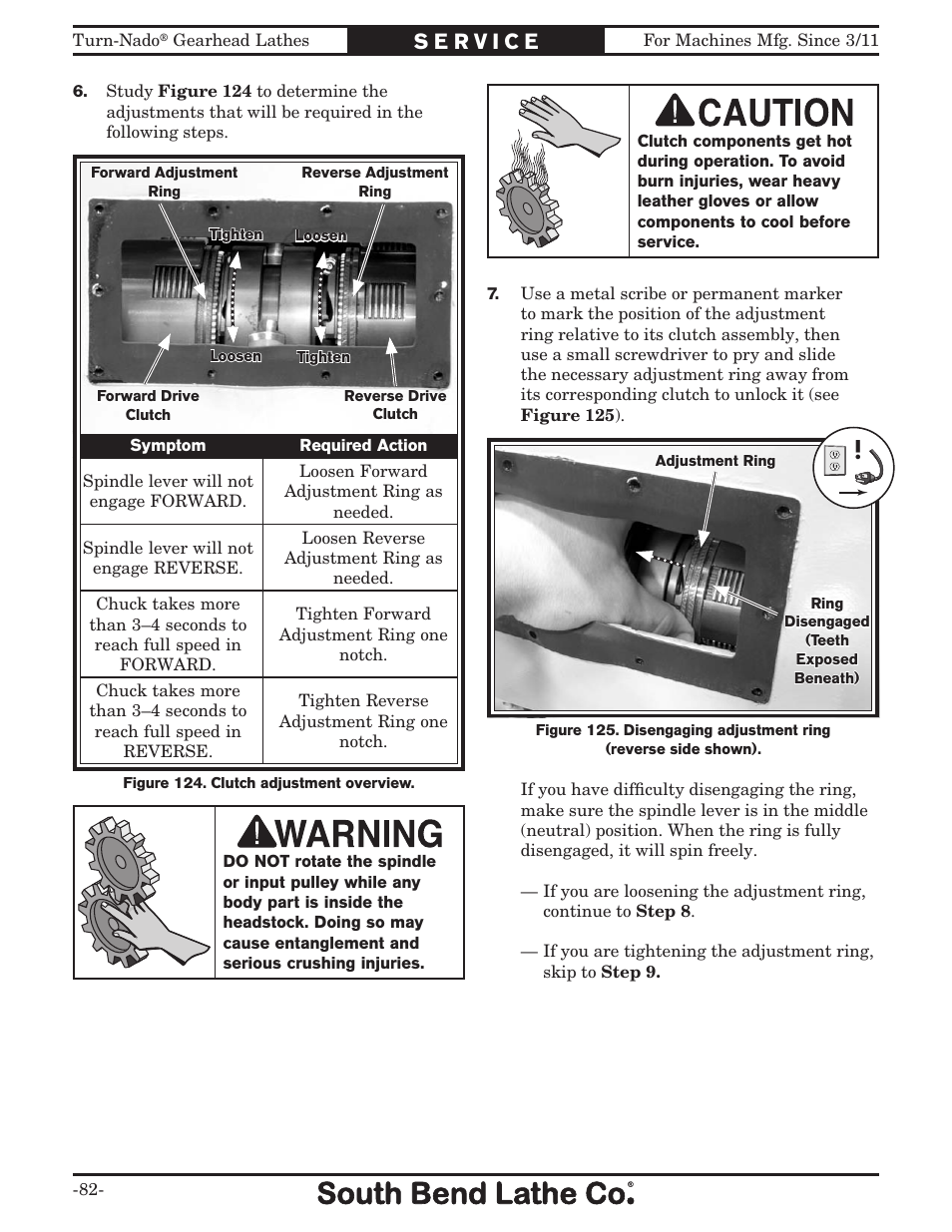 Southbend Turn-nado Gearhead Lathe w/ Dro 21" x 60" sb1046pf User Manual | Page 84 / 140