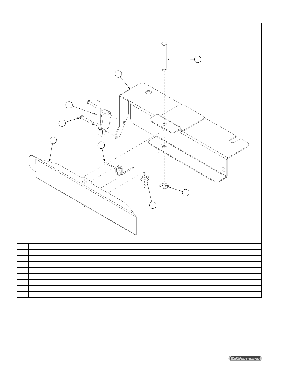 46 for individual parts), Door switch parts | Southbend STRE-5EZ User Manual | Page 46 / 56
